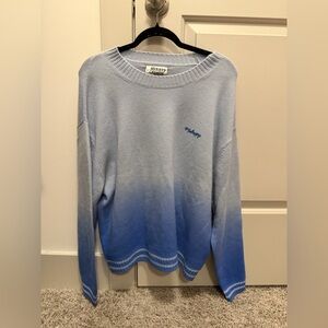 Mad Happy Large February Cashmere Crewneck Sweatshirt. 💙⚡️